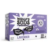 Molly's Suds Plant Based Dryer Sheets 120 Pack Soft Static Free Clothes