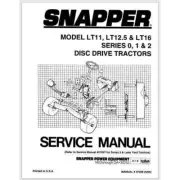 Snapper LT11, LT12.5 and LT16-Series 0, 1 & 2 Lawn Tractor Service Manual 87 pag