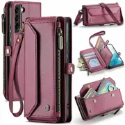 CaseMe Phone Case for Samsung Galaxy S22 5G Leather Cases