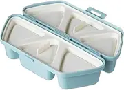 AIMALL 6-Compartment Rice Ball Mold Set, Dotted Demolding Design, Portable Japanese-Style Triangle Bento Box, Durable BPA-Free Plastic, Perfect for Kids Lunch & Picnics