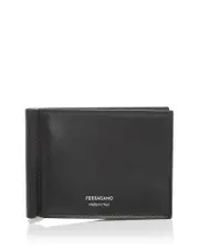 Ferragamo Men's Leather Money Clip Bifold Wallet One Size