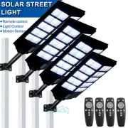 9999900000LM 1600W 1152 LED Solar Street Light Commercial IP67 Road+Remote+Pole