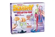 SmartLab Toys Totally Squishy from Head-to-Toe - 60 Pieces - 36 Removable Parts - 12" Human Body Model Stand - 24-Page Illustrated Book - Includes Glowing Eyeballs!