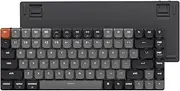 Keychron K3 Version 3 Low Profile Wireless Mechanical Keyboard, 75% Layout QMK Programmable Bluetooth 5.2/Wired, White Backlit for Mac Windows Linux (Programmable Red Switch)