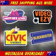 Video Stores Aussie Nostalgia Stickers For ipad Laptop Car Ute 4x4 Mancave Decal