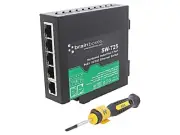 SW-725 Switch PoE Ethernet Unmanaged Number of Port: 5 44-57VDC DIN BRAINBOXES