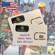 DATA SIM CARD fits HamGeek HYTERA INRICO KSUN ZELLO NETWORK RADIO 500mb p/m