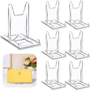 6 Packs Adjustable Purse Display Stand Clear Acrylic Handbag Stand Holder for Wa