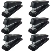 Stapler with 2000 Staples Full Desk Size Black (Pack of 6)