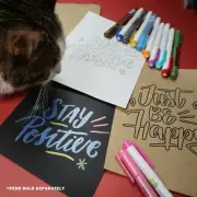 120 PCS Kraft White Black Paper Sketch Book Diary For Drawing Painting Graffiti