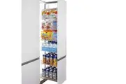 Elite Larder Pull Out Pantry - 400mm Cupboard - 1400mm-1700mm Adjustable Height