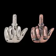 F U Middle finger wind proof Talking lighters unique gas refillable x 2
