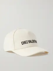 [Valentino Garavani] Valentino Garavani - Embroidered Cotton-canvas Baseball Hat - Cream - 58 58 Cream