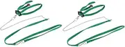 Yardwe 2pcs Adjustable Harness for Reptiles 1.2m Lizard Leash Nylon Metal Walk Harness Easy Use