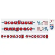 Mongoose - 1984-85 10th Anniversary Decal set - Old school bmx