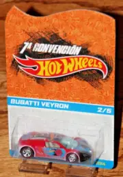 2014 HOT WHEELS 7TH MEXICO CONVENTION BUGATTI VEYRON REAL RIDERS 2/5 VERY RARE