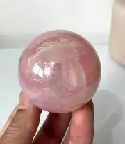Aura Rose Quartz Crystal Sphere High Grade S201