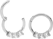 365 Sleepers stainless-steel cubic-zirconia