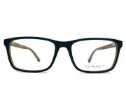Gant Eyeglasses Frames GA3139 092 Matte Blue Brown Rectangle Full Rim 55-17-145