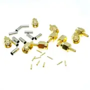 RPSMA male plug crimp For RG174 RG316 LMR100 cable Lot RF Coax connector