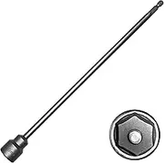 Olicky Caravan Leg Winder Drill Attachment with 30cm Extension 19mm Socket Jack, Suitable for caravans and mobile homes