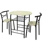 Breakfast Bar Set Dining Table 2 Stools Chairs Kitchen