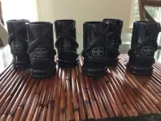 KRAKEN Black Spiced Rum Plastic Cup Tiki set of 6 - Embossed Octopus Squid