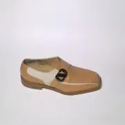 Men's Giorgio Brutini Private Collection Tan Beige Leather Dress Shoes Sz 7 1/2M