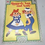 Vintage Paper Doll Book - Raggedy Ann And Andy Old New Stock