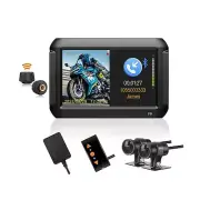 VSYSTO Motorcycle Dash Cam Front & Rear Camera F9L with TPMS and Bluetooth Ph...