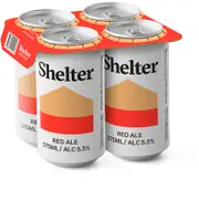 Shelter Red Ale Can 375mL