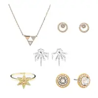 在飛比找ETMall東森購物網優惠-SWAROVSKI施華洛世奇 璀璨水晶造型項鍊/耳環/戒指 