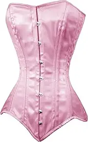 [Corsets Island] Heavy Duty Steel Boned Overbust Twill Cotton Waist Trainer Shaper Womens Corset