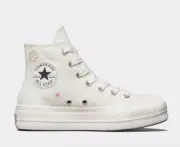 Converse Chuck Taylor All Star Lift Platform 3D Flower Egret Womens Sneakers