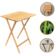 62cm BAMBOO Wooden Folding Table Tray Dinner Home Coffee Snack Outdoor Desk