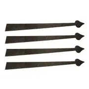 Garage Door Magnetic Strap Hinge 24″ Black Flexible Material Embossed Design