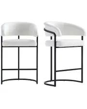 Manhattan Comfort Set of 2 Augusta Counter Stools
