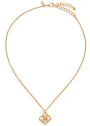 Kenneth Jay Lane Crystal-embellished Necklace - Pearl ONE SIZE