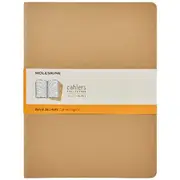 Moleskine Cahier Ruled Notebooks Extra Large Kraft 3 Pack