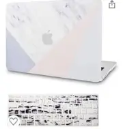 Macbook Pro Retina 13” A1502/A1425 Compatible Case Pink/Gray Marble Hard Shell