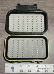 Small Sealed Fly or Jig box, with Slotted Foam Insert