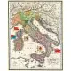 義大利 IFI 海報/包裝紙 義大利地圖
