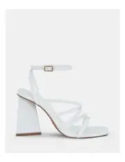 [Novo Shoes] Lecia Open Toe Heels in White