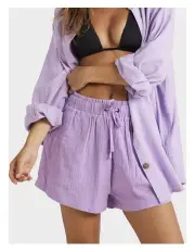 [Billabong] Remy Elastic Waist Shorts in Lilac