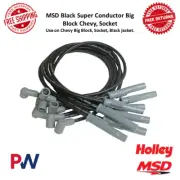 MSD Super Conductor Spark Plug Wire Set Black W/ Socket For Chevrolet Big Block (for: Chevrolet)