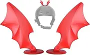 Motorcycle Head Horns - Devil Wings Motorcycle Electric Car Suction Cup Decoration | Head Protector Decorations for Snowboard Cycling