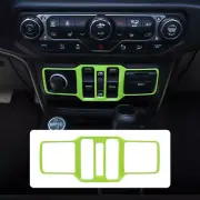 Window Control Console Switch Panel Trim Cover For Jeep Wrangler JL JT 18+ Green (for: Jeep)