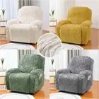 Plush Thicken Recliner Sofa Cover Slipcovers Mat Non-Slip Elastic Sofa Protector