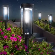 Bright Solar Pathway Lights Outdoor, 8 Pack Solar Garden Lights for Outside W...