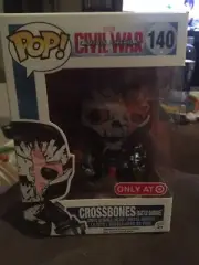 NEW Funko Pop Target MARVEL Captain America Civil War Crossbones Battle Damaged